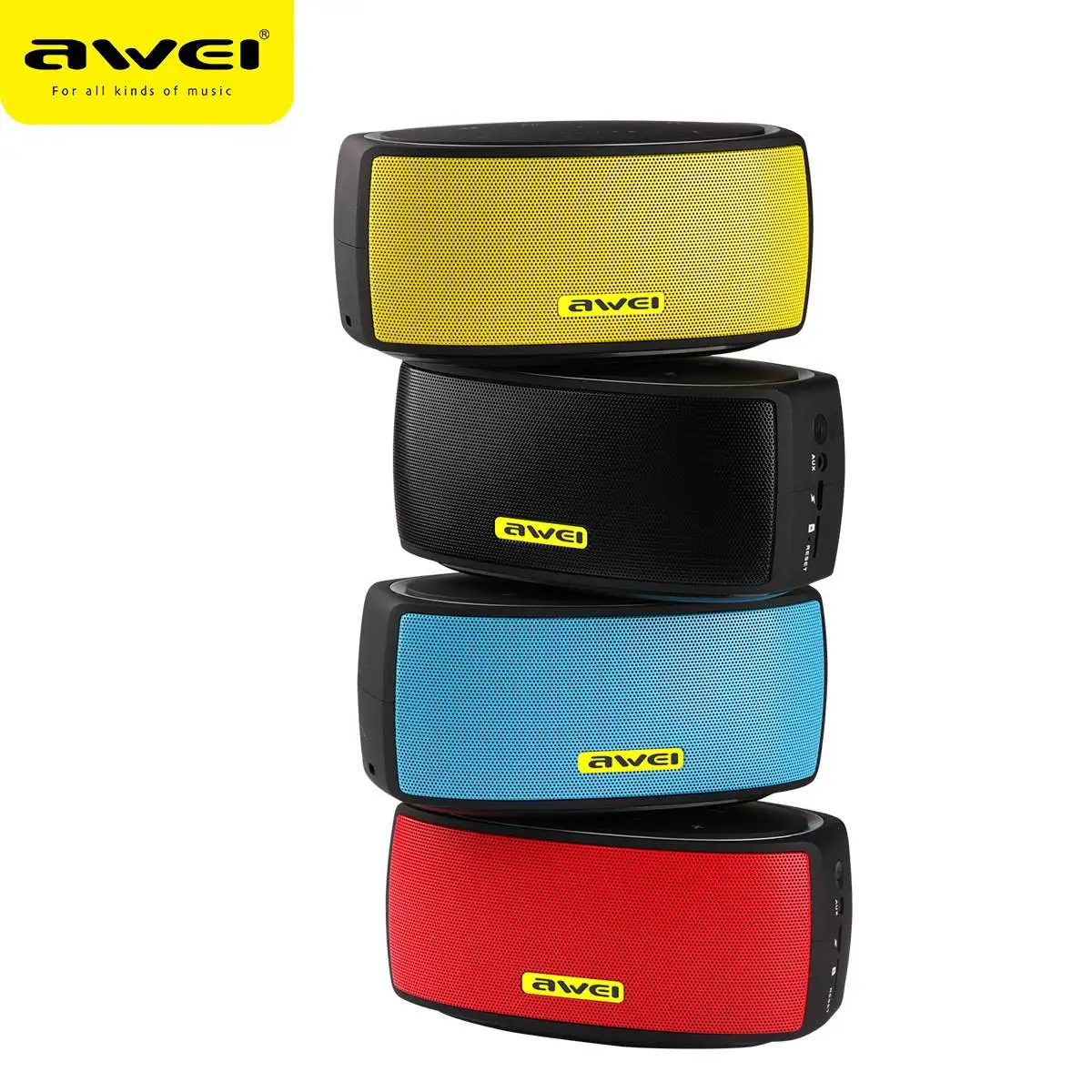AWEI Y210 NFC Беспроводной Bluetooth Динамик открытый переносной динамик 2200 mah fm радио