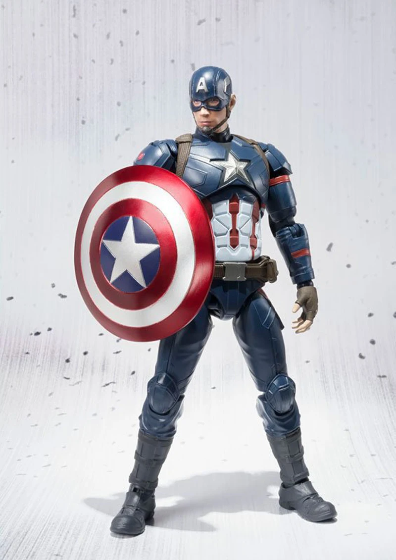 Shfiguarts Мстители Капитан Америка фигурка Civil War Стива ПВХ кукла игрушка модель