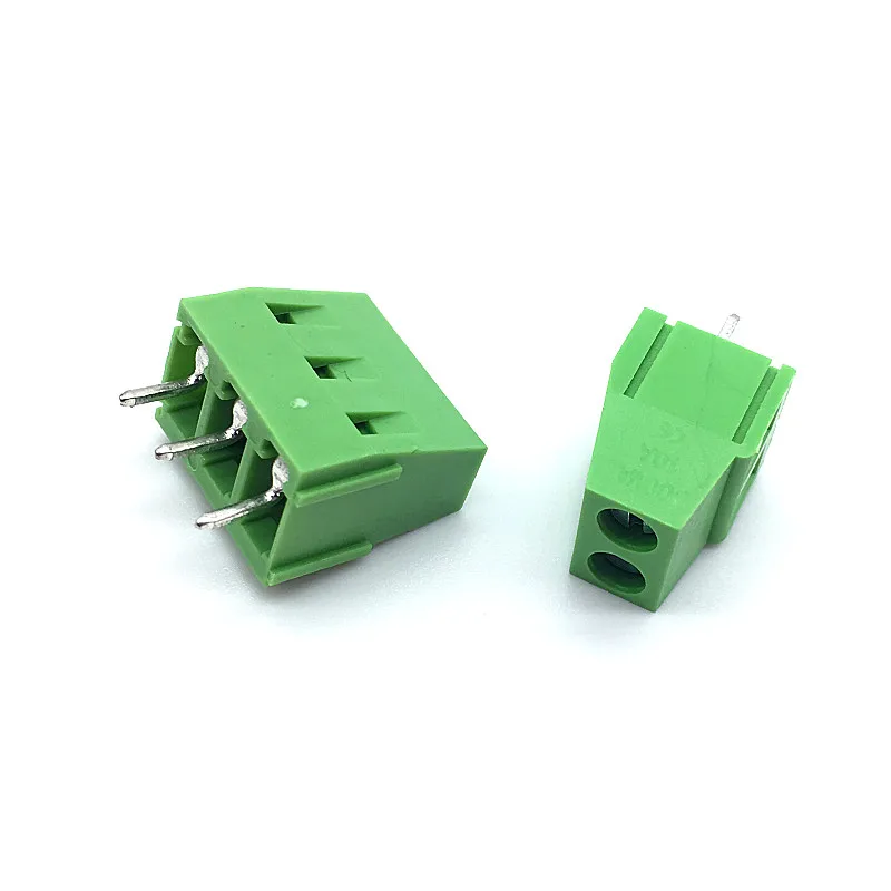 100 шт./лот KF128 5 0 мм 3Pin PCB винт Соединительный клеммный блок разъемов 300V 10A 3P