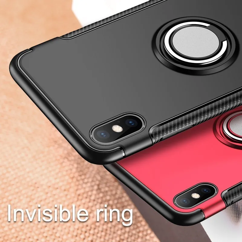 Роскошный чехол для Iphone 7 XR X XS MAX телефона 6 6s 8 Plus встроенный магнитный мягкий