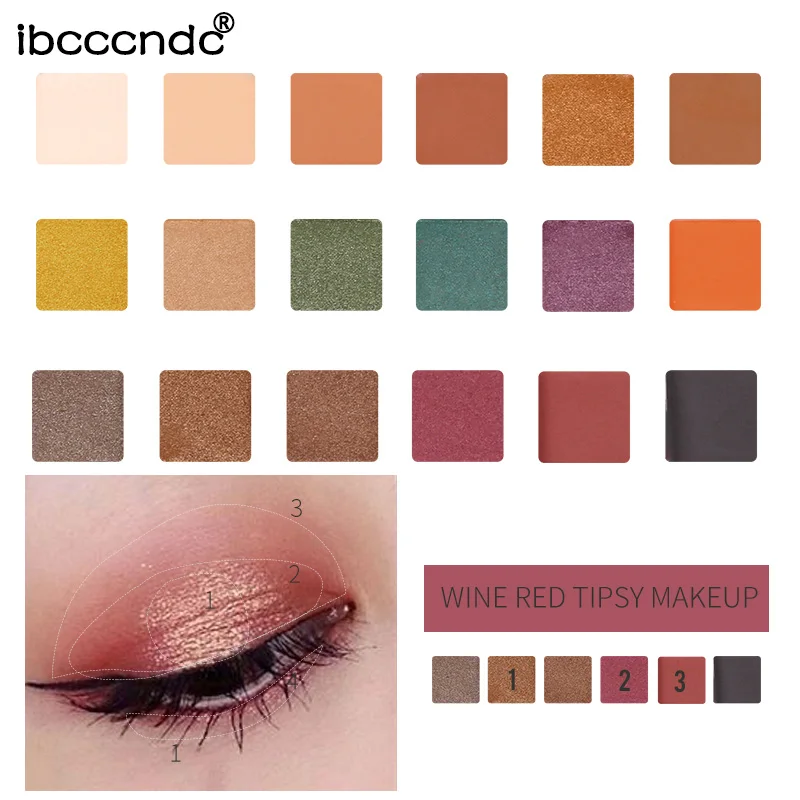 New Arrival Charming Eyeshadow 18 Color Palette Make up Matte Shimmer Pigmented Eye Shadow Powder Pro Maquillage |