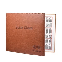muspor guitar chord book chart high quality pu leather 6 string paperback guitar chords tablature guitarra finger exercise sheet