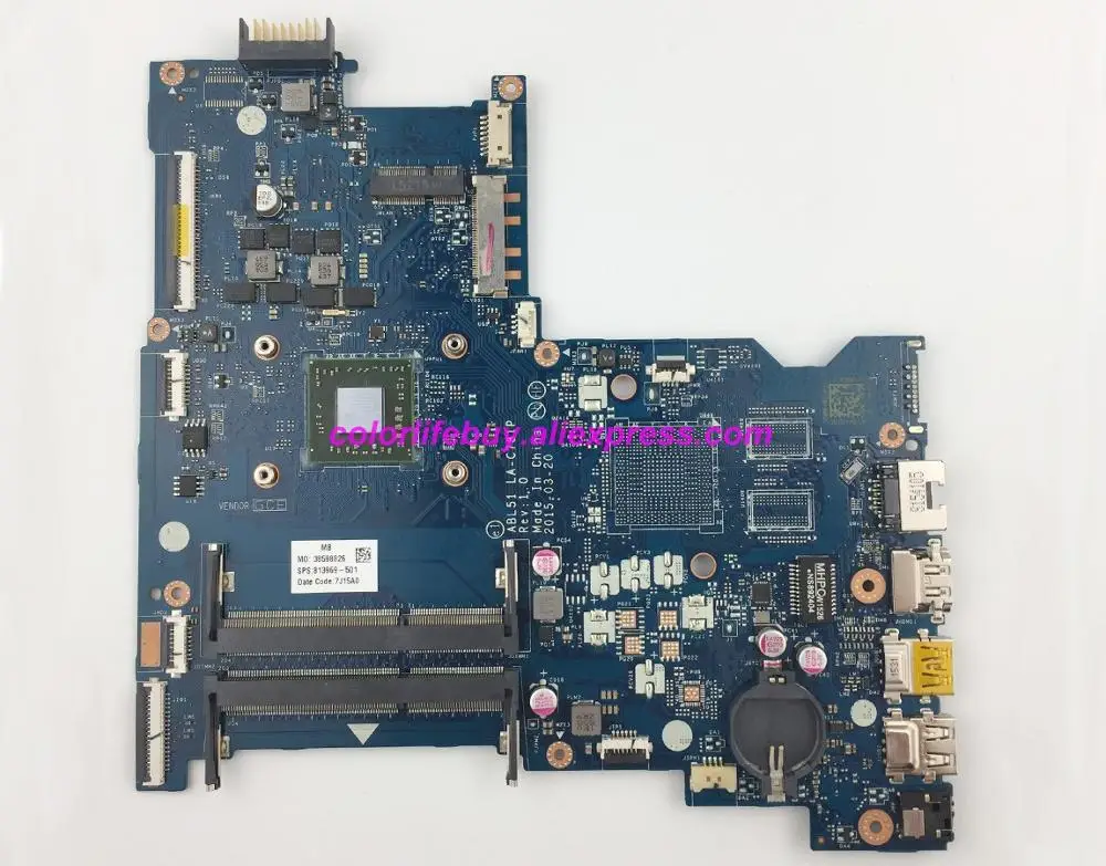 Натуральная 813969 501 001 601 UMA A8 7410 Процессор ABL51 LA C781P материнская плата для HP 15 AF серии