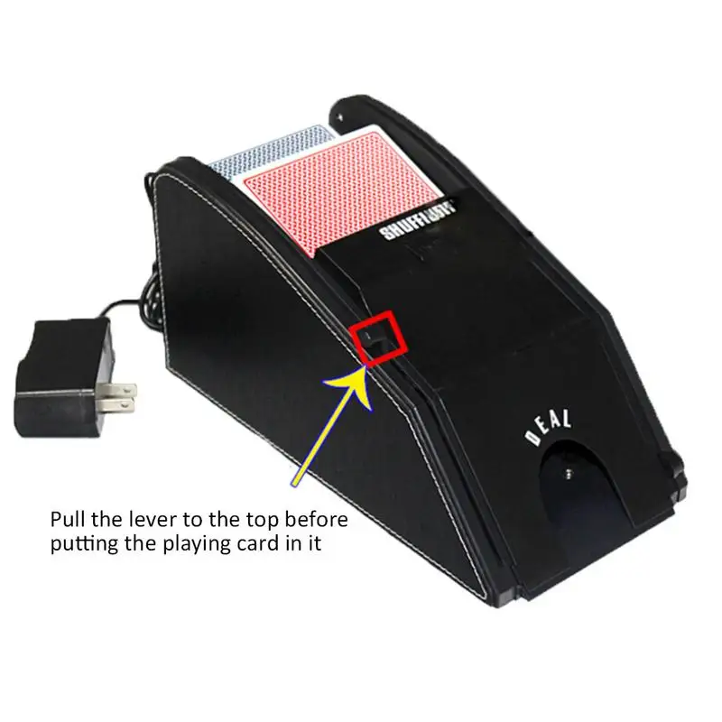 

Automatic Shuffle Deal Machine For Bridge Game Poker Card Shuffler Electronic Professional Card Shuffler 2 in 1 Battery Operated