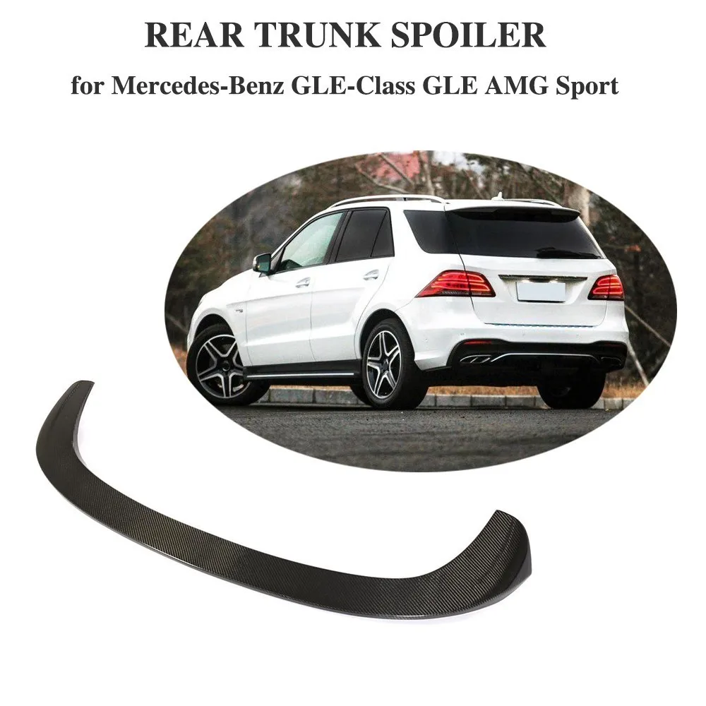 Углеродное волокно для Mercedes Benz GLE Class GLE43 AMG GLE300 350 400 450 500 550 2016 2018 задний спойлер на