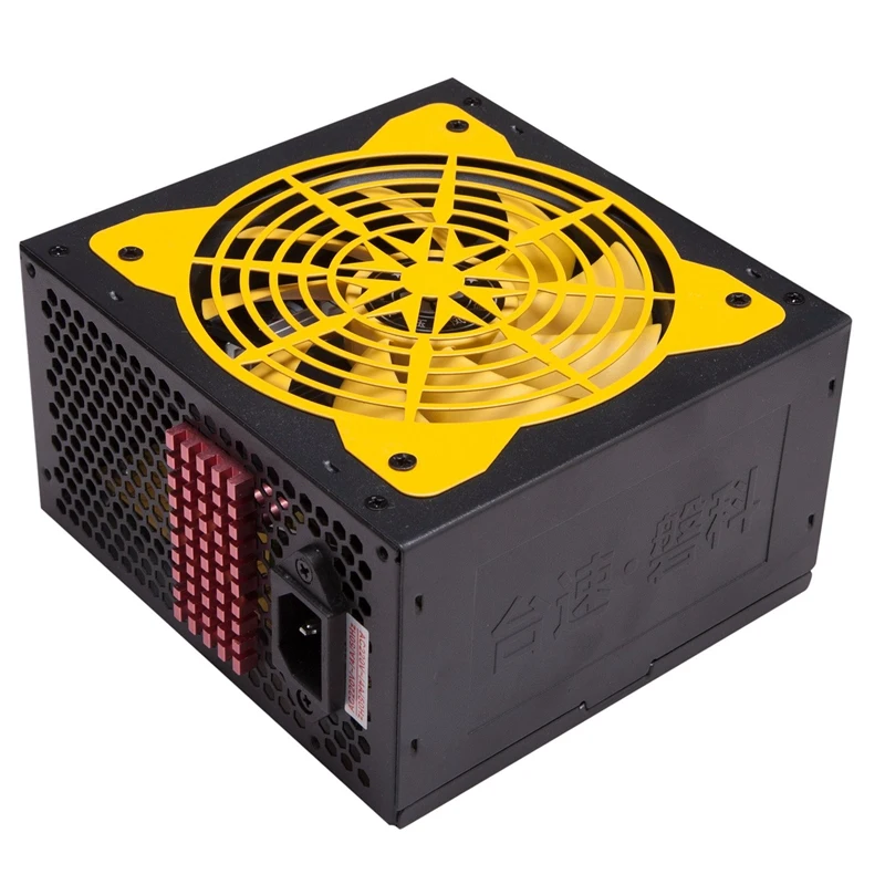 140 260V Max 550W блок питания компьютера ПК Cpu 12V 20 + 4Pin 120 мм тихий вентилятор Pcie E Sata