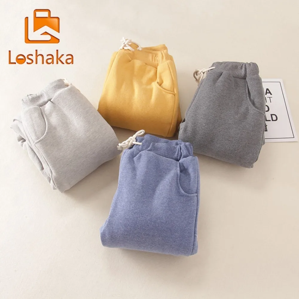 Loshaka модные качественные женские зимние штаны мешковатые плотные теплые
