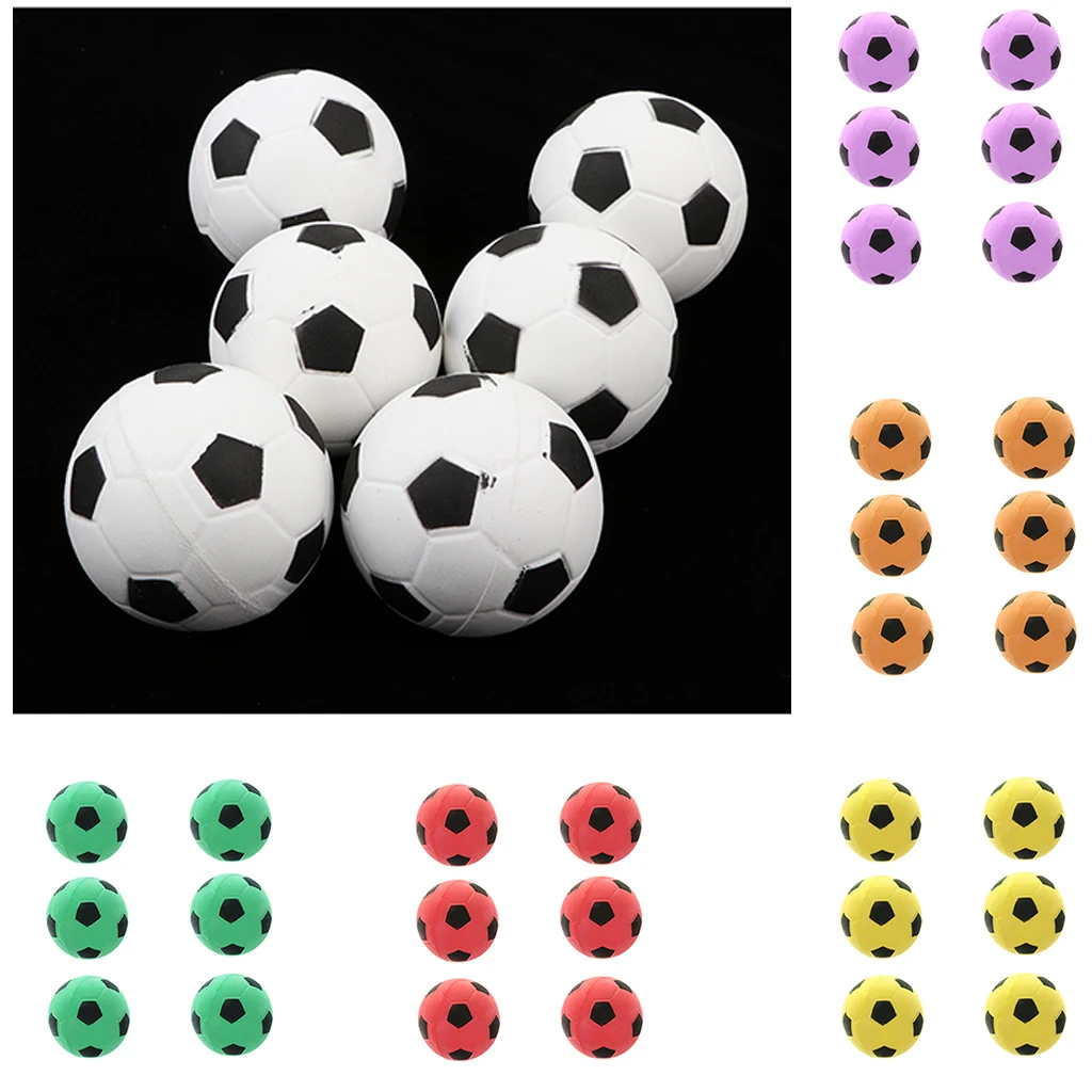 

6 Pcs Mini Foam Sponge Football 6.3cm Soft Outdoor Sports Toys for Kids Boys Play