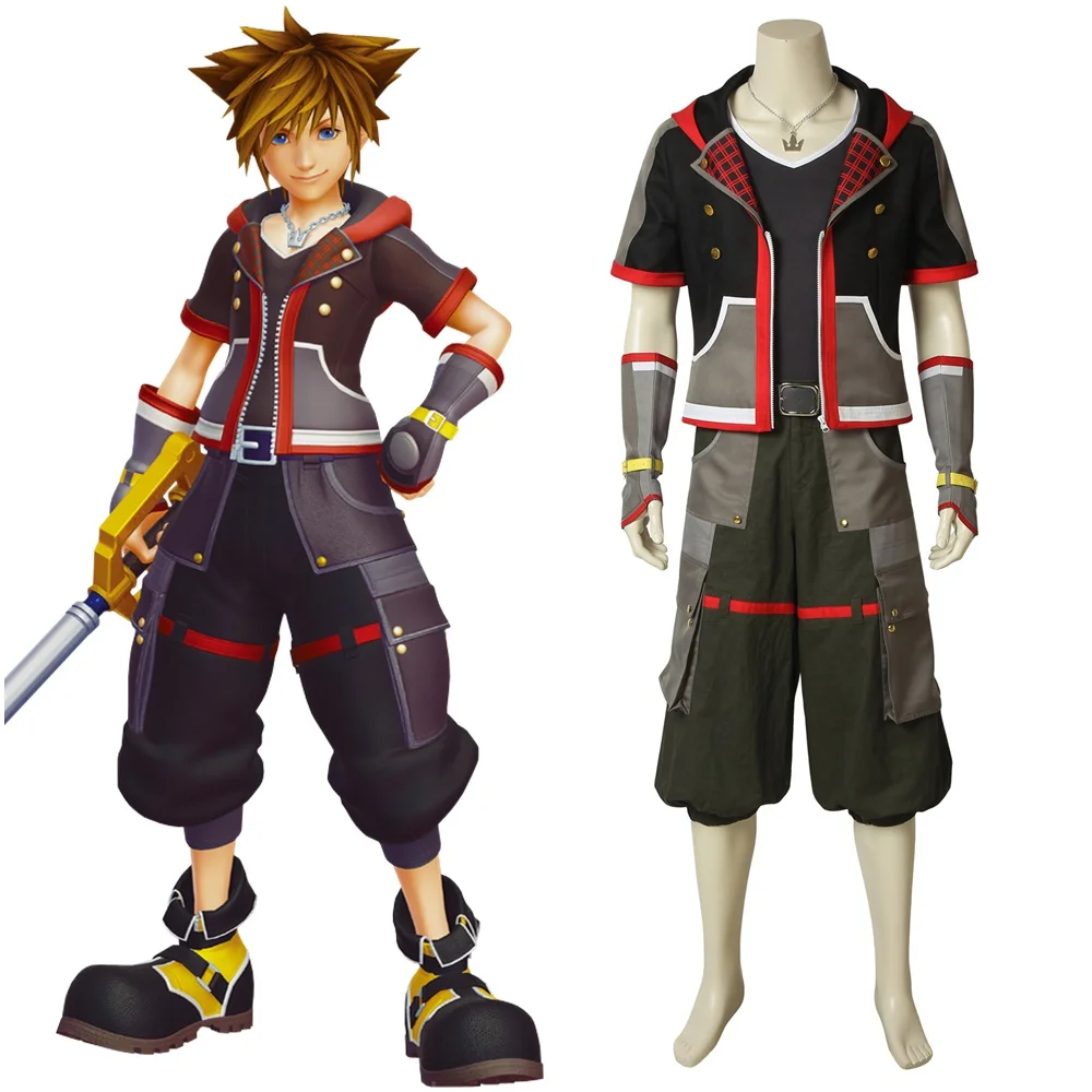 Костюм для косплея Kingdom Hearts 3 Sora куртка костюмы на Хэллоуин мужчин и