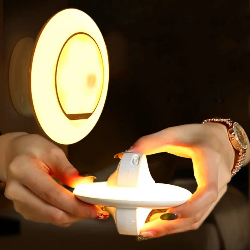 DE.SOU New UFO Human Body Induction Night Light Corridor Bathroom Intelligent Creative Energy-saving Led Bedside Lamp | Освещение