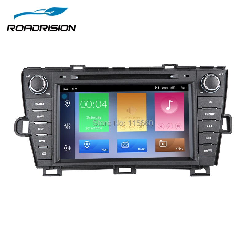 RoadRision 8 &quotAndroid 1 автомобиль DVD мультимедийный плеер для Toyota Prius левая рука вождения