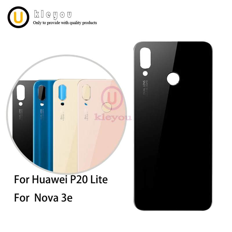 10 шт. для huawei P20 Lite стеклянная задняя крышка батарейного отсека корпуса P20Lite