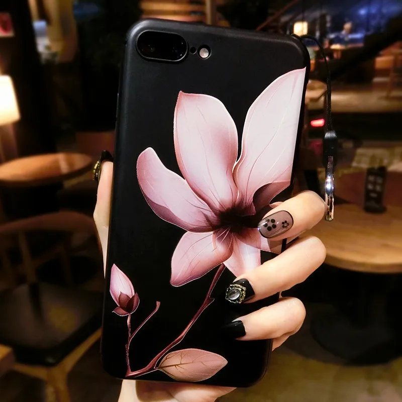 Матовый чехол для телефона iPhone 5 8 7 X 6 S 10 силиконовый мягкий из ТПУ iPhone8 на