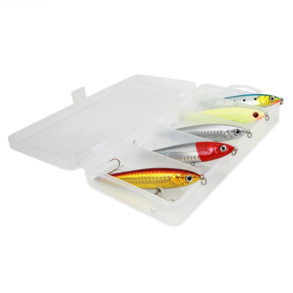 0.5OZ Hard Fishing Bait Set Diving Lure Pencil Artificial 3D Tackle for Pike Perch Weever | Спорт и развлечения