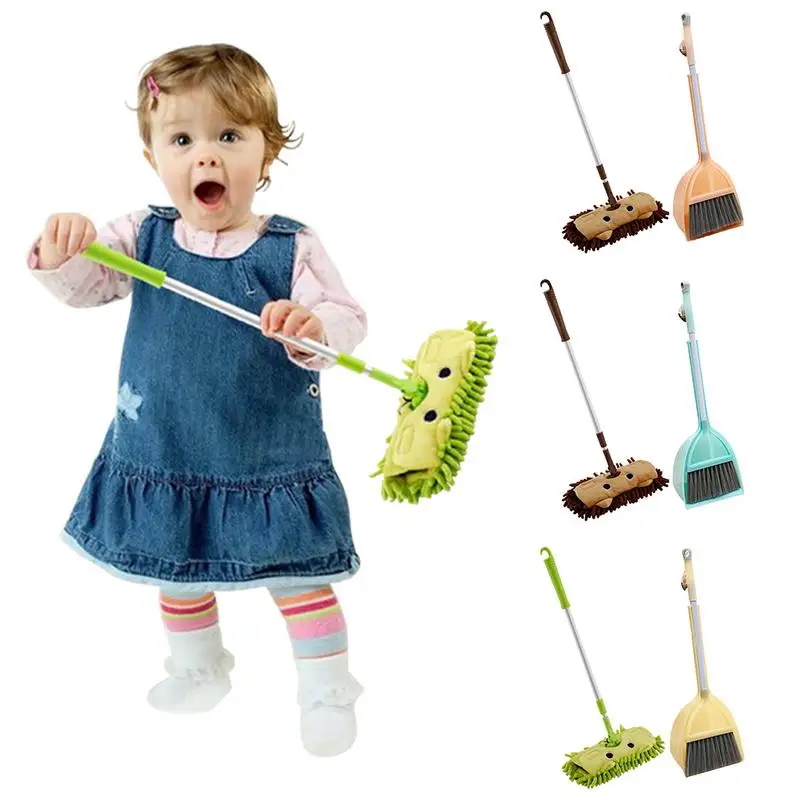 

Игрушка детская мини-подметание, набор для уборки дома, телескопический планшет, Швабра для ролевых игр, набор для пыли