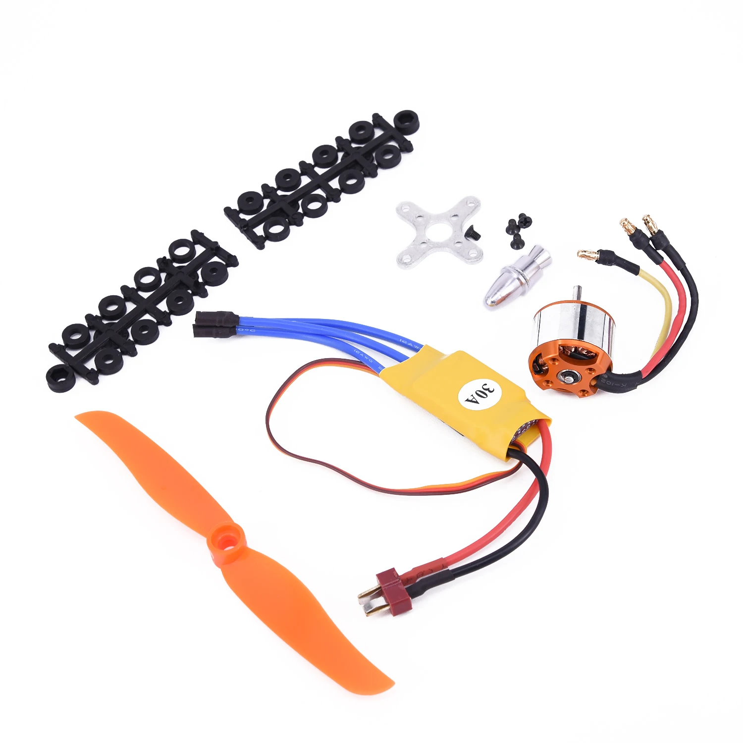 2212 6 2200kv бесщеточный мотор & 30A ESC пропеллер наборы для RC самолета/вертолета|Детали