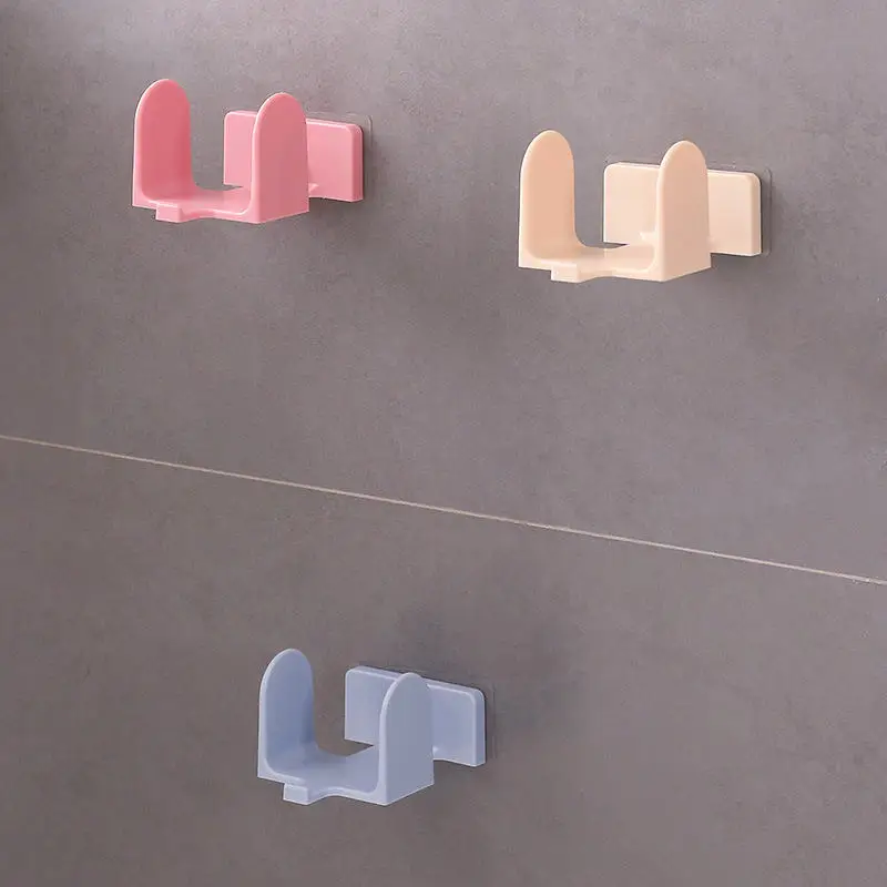 2PCs Creative Bathroom Household Wall Slipper Storage Holder Hanging Shoe Shelf Self-Adhesive Shoes Organizer 10.5*7.5*6cm | Дом и сад