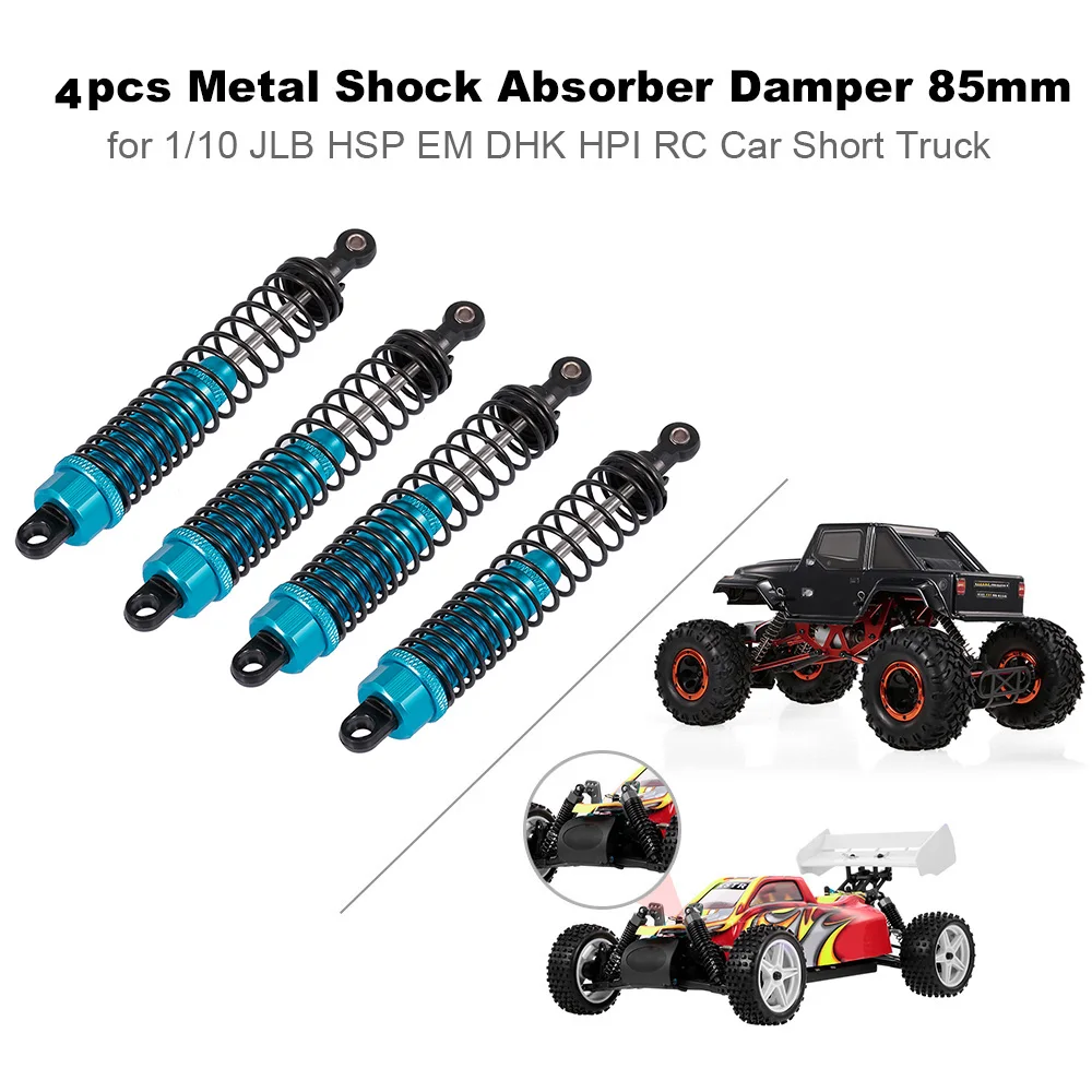 4 шт. 1/10 RC автозапчасти металлический амортизатор демпфер 85 мм для JLB HSP EM DHK HPI