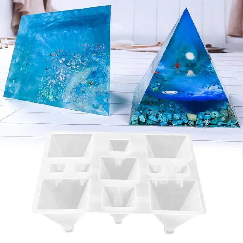 3D пирамидальной формы DIY бетонная Глина Инструменты прозрачные ювелирные