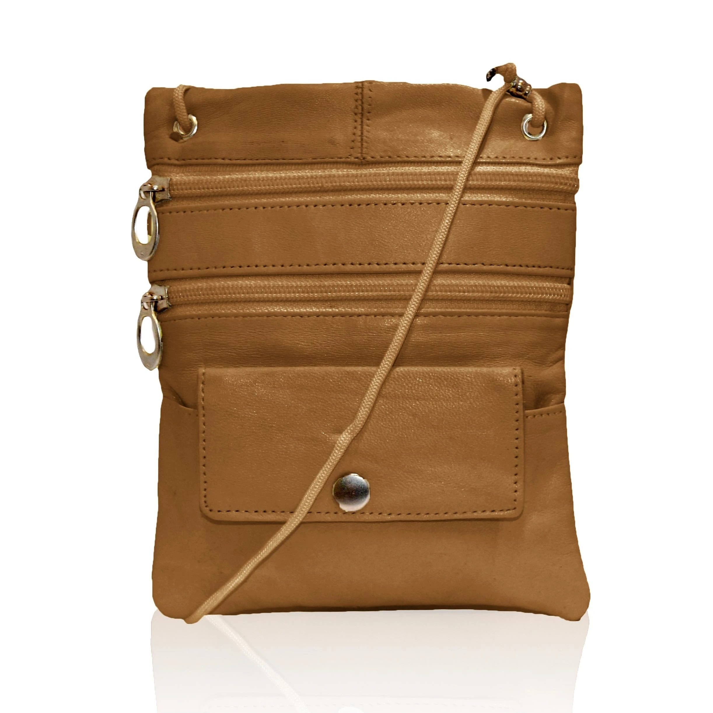 Handcrafted Leather Crossbody Purse Bag |