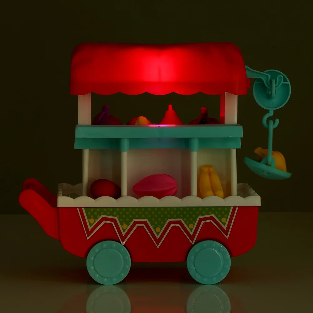 Kids Household Playset Music Light Simulation Fruits Shopping Cart Colorful Kitchen Toys For Kid Interaction/Recognition Ability | Игрушки и