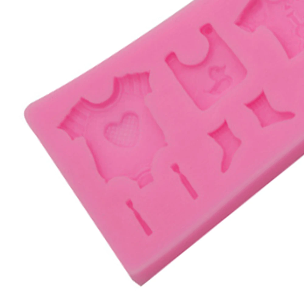 3D DIY Детский брелок в форме одежды силиконовые формы помадки торт для детского