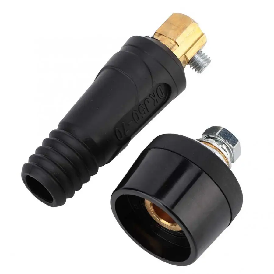 3 комплекта медный Евро Стиль сварочный кабель быстрый соединитель 200 400A провод