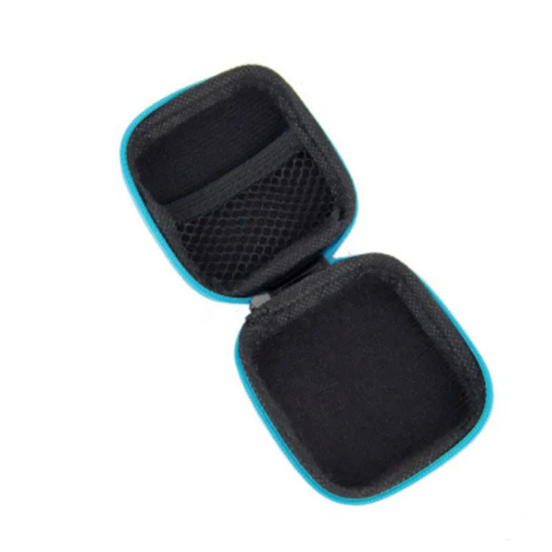 80*80*30mm Square EVA Earphone Holder Case Mini Zipper Headset Bluetooth Earbuds Memory Card USB Cable Storage Bag Box | Дом и сад
