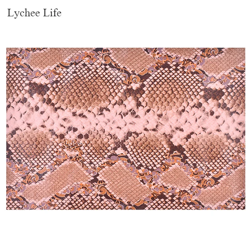 Lychee Life змеиная ткань из искусственной кожи формата а4 для рукоделия швейная