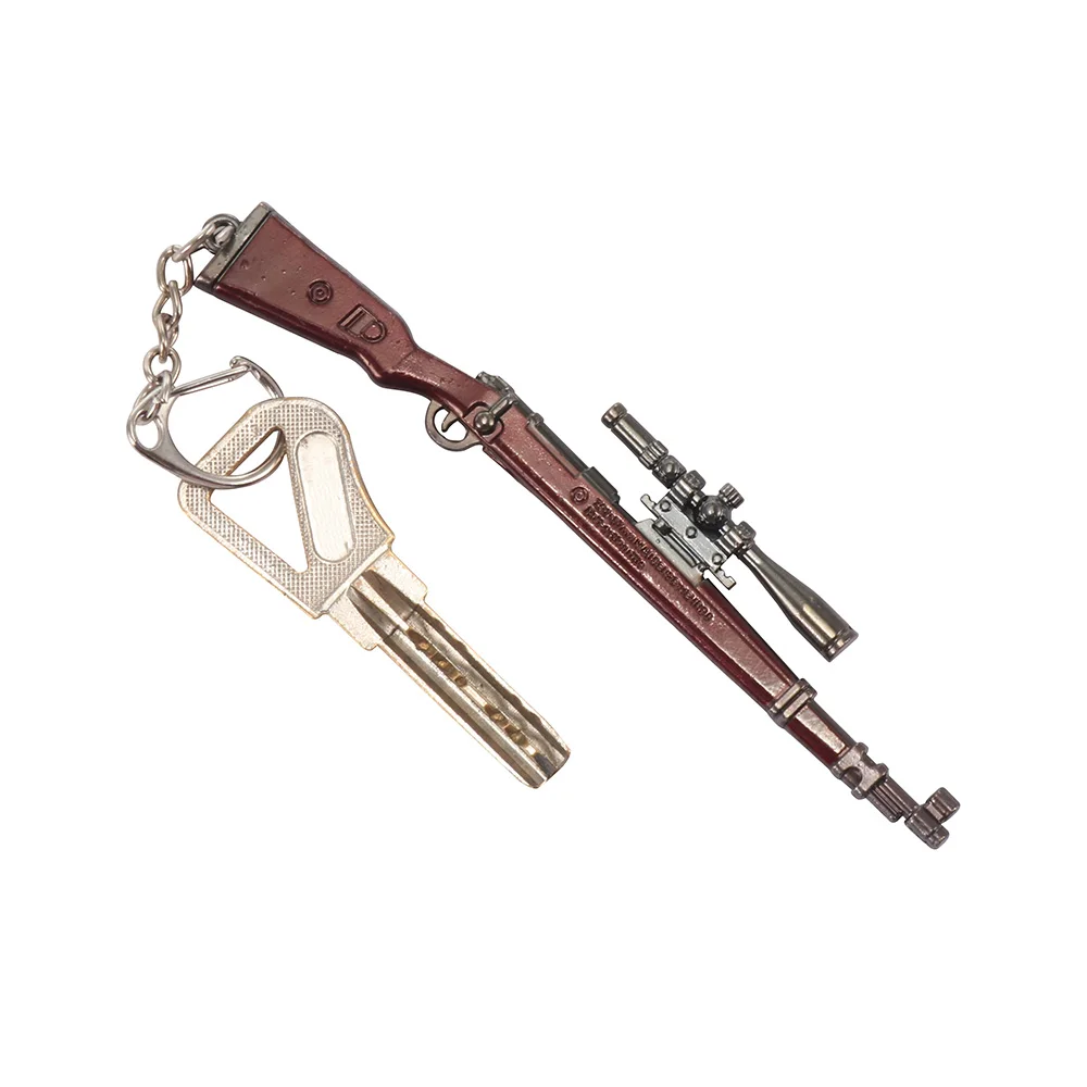 Цепочка для ключей Battlegrounds AKW AWM MK14 модель пистолета 10 см|Геймпады| |