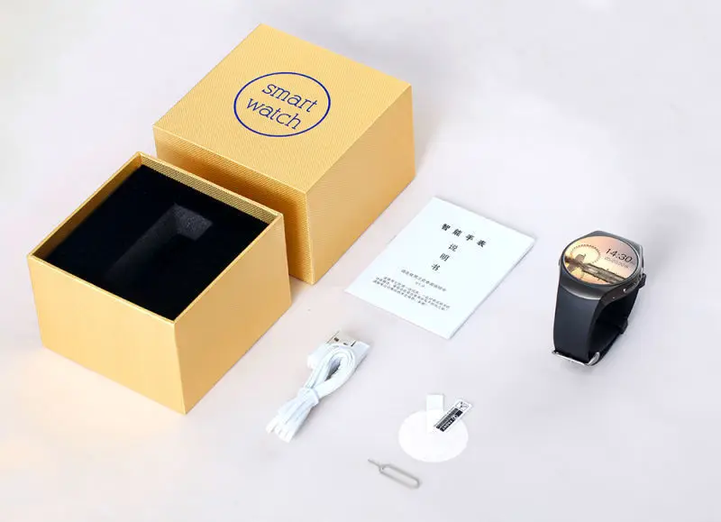 Kw18 Смарт-часы для мужчин с поддержкой sim-карты TF Bluetooth для звонков, сердечного ритма, шагомер, спортивные водонепроницаемые Смарт-часы для Android IOS