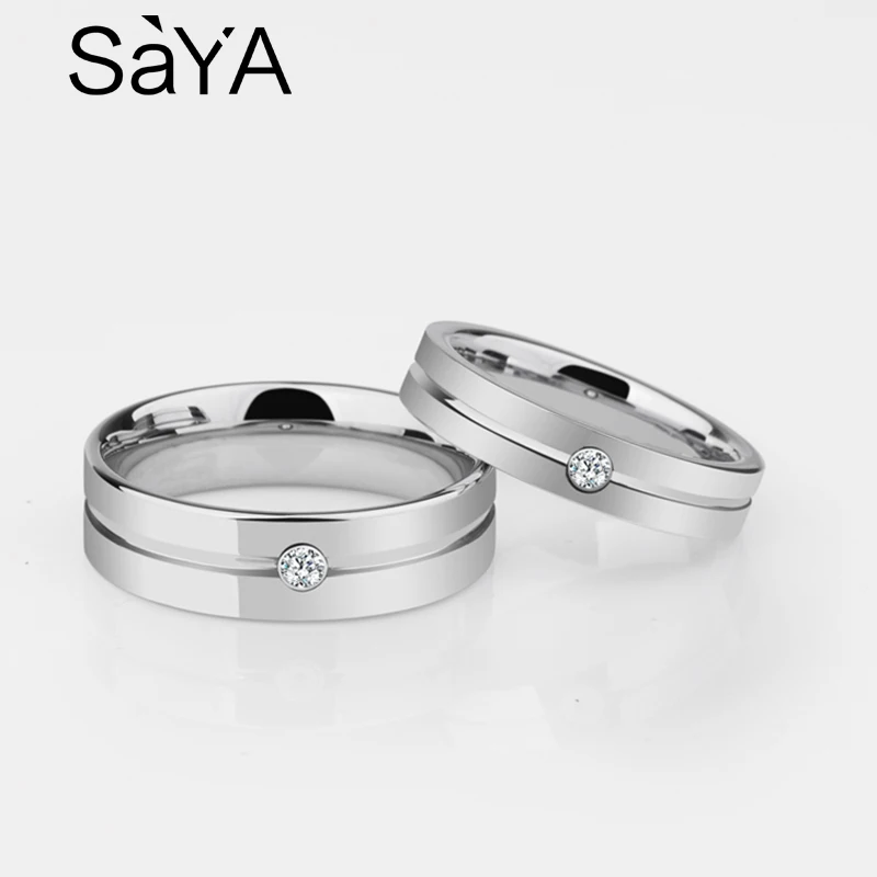 

Couple Rings, High Polished Tungsten Carbide Rings with CZ Stones for Anniversary, Wedding, Free Shipping, Customized
