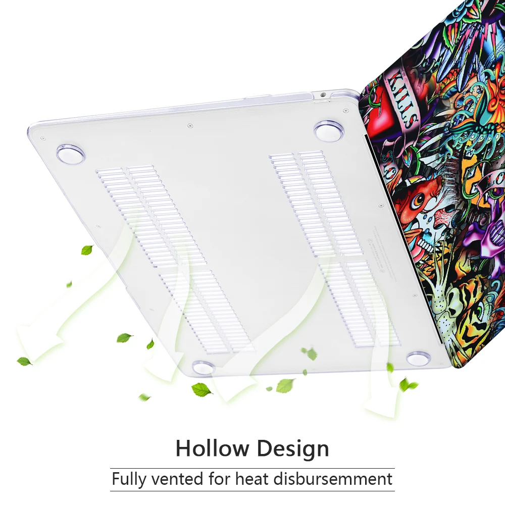 Redlai пластиковый жесткий чехол для Macbook Air Pro retina 12 13 15 дюймов Сенсорная панель A1706