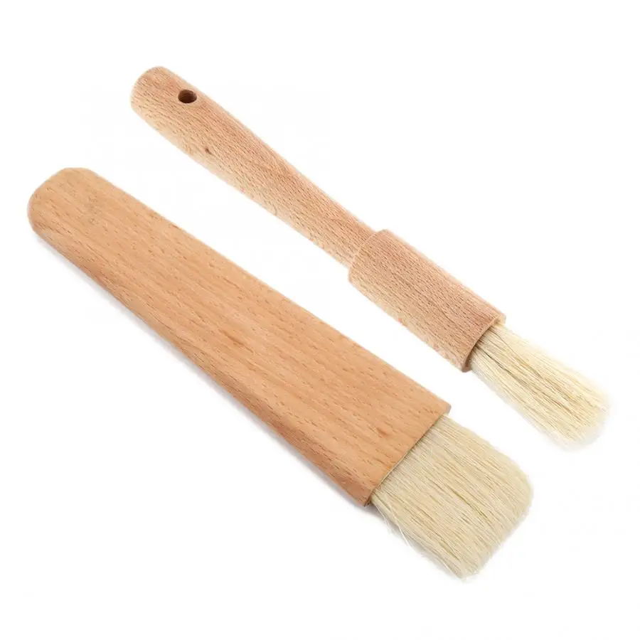 Деревянная щетка для барбекю выпечки масляный соус кухонный инструмент