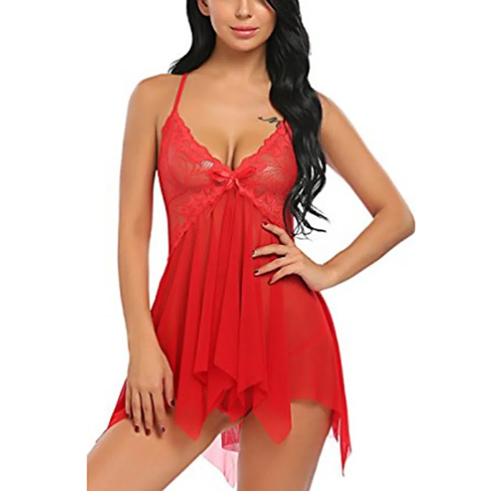 

Women Sexy Lace Bodysuit V Neck Lingerie Floral Halter Backless Underwear Nightwear Sleepwear Women Erotic Lingerie Babydolls