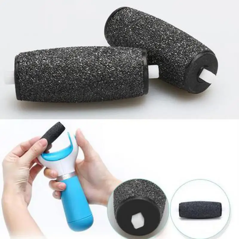 

2019 Rushed 2pcs Replacements Roller Heads For Pro Pedicure Foot Care For Feet Electronic File Rollers Skin Remover Accessories