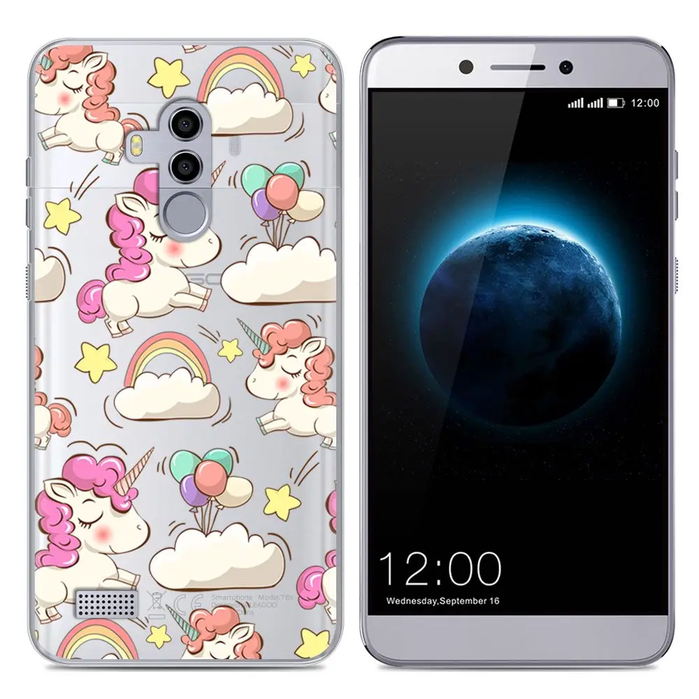 Shockproof Phone Case For Leagoo T8S 5.5-inch Cute Cartoon Fashion Design TPU Silicone Cover |