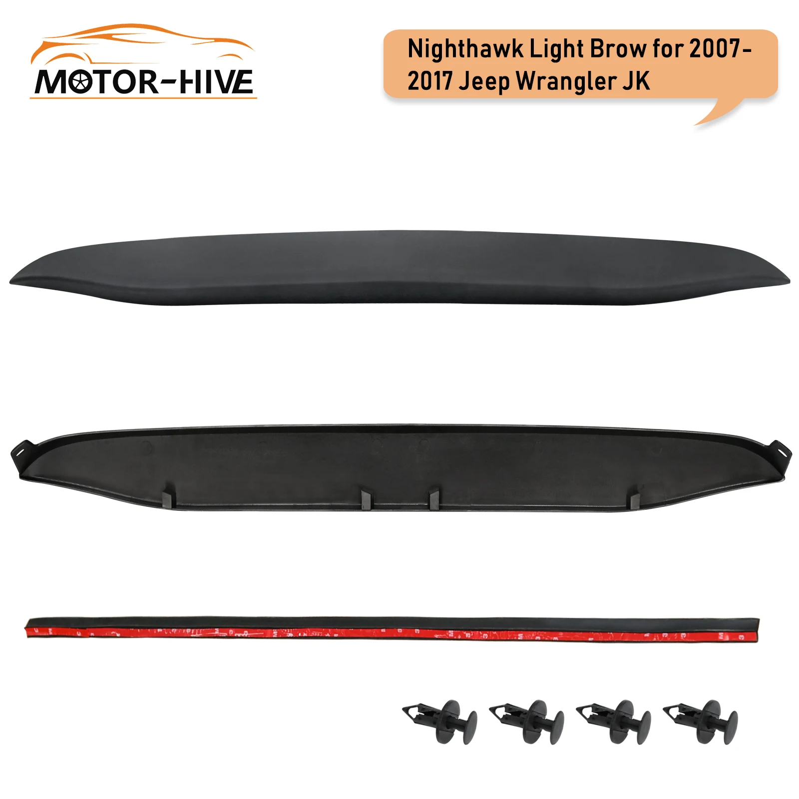 Undercover Nighthawk Light Brow Cover for 2007-2017 Jeep Wrangler JK US Stock | Автомобили и мотоциклы