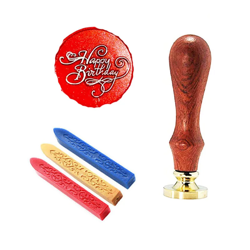 

Signature Custom Wax Seal Stamp Happy Birthday