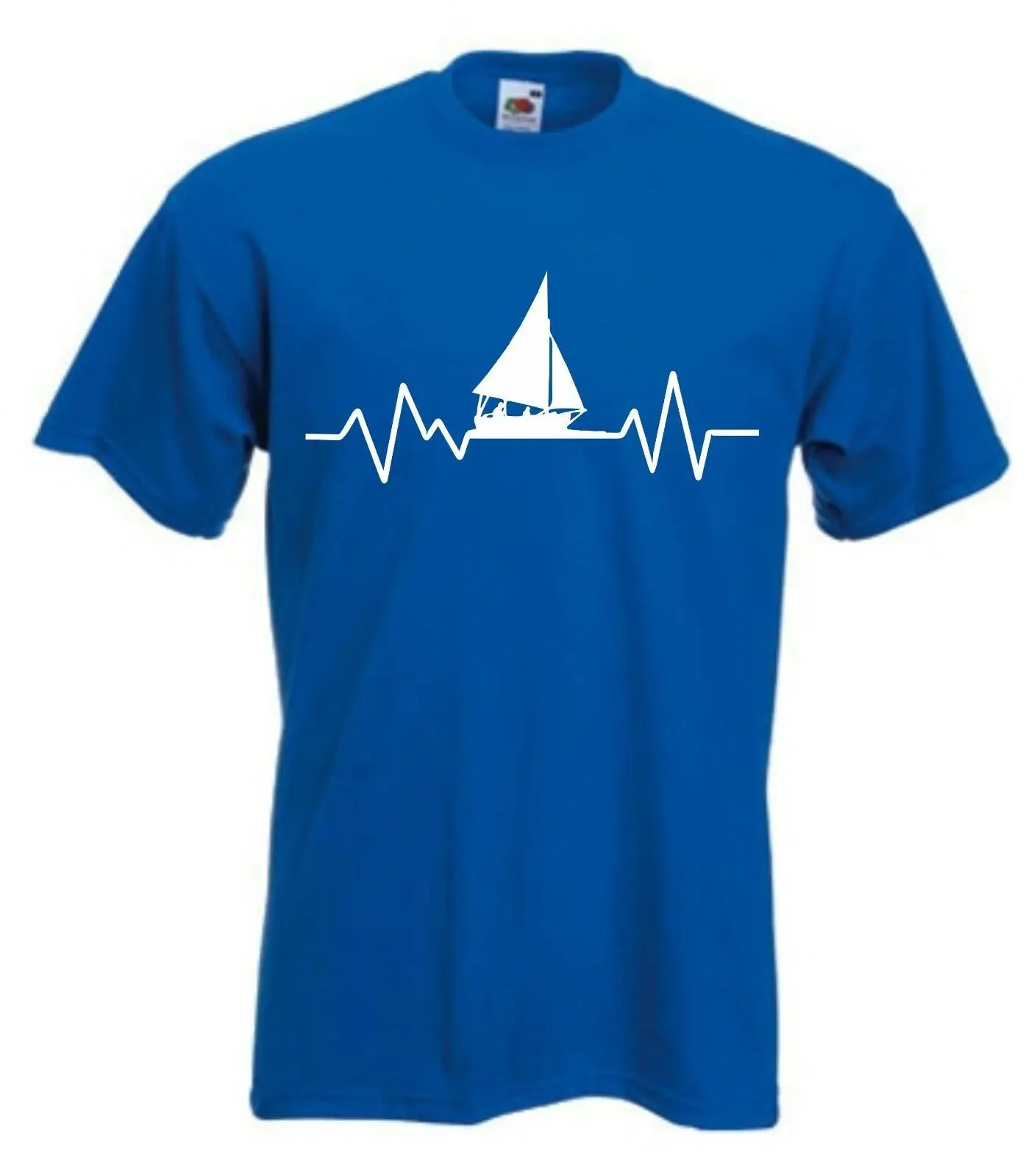 Heartbeat Sail Boat футболка импульсная забавная Парусная для яхты размеры Повседневная