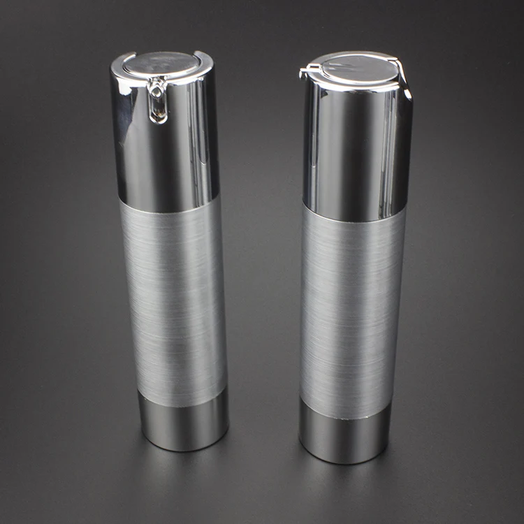 50 мл УФ золото/серебро Косметическая безвоздушная бутылка надежных партнеров!