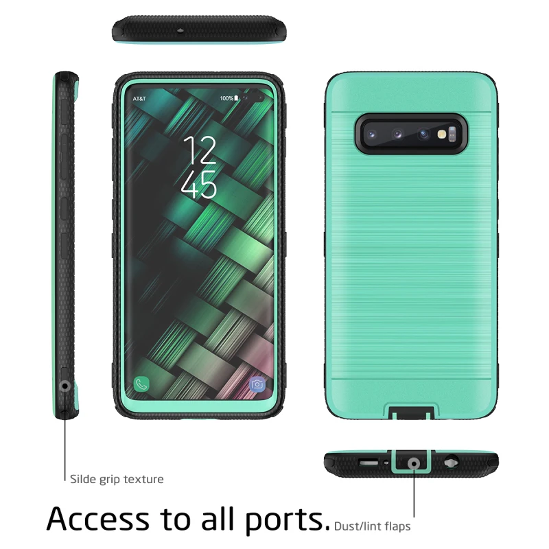 Роскошный чехол для Samsung Galaxy S10 Note 10 Plus Жесткий ПК Силиконовый противоударный