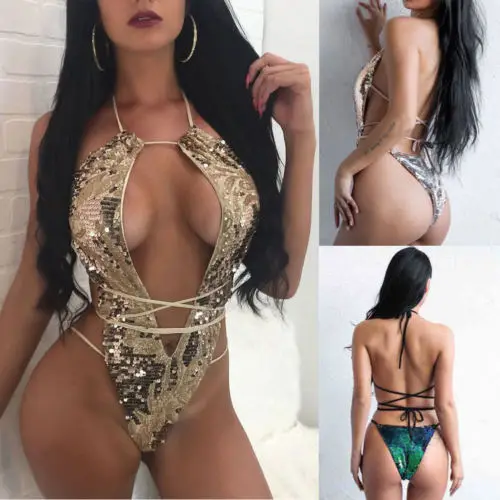 2021 женский сексуальный цельный купальник женское Бандажное бикини купальный