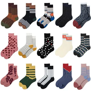 Носки женские хлопковые, с забавными персонажами мультфильмов, в стиле Харадзюку, для скейтборда, с милыми рисунками, 2020