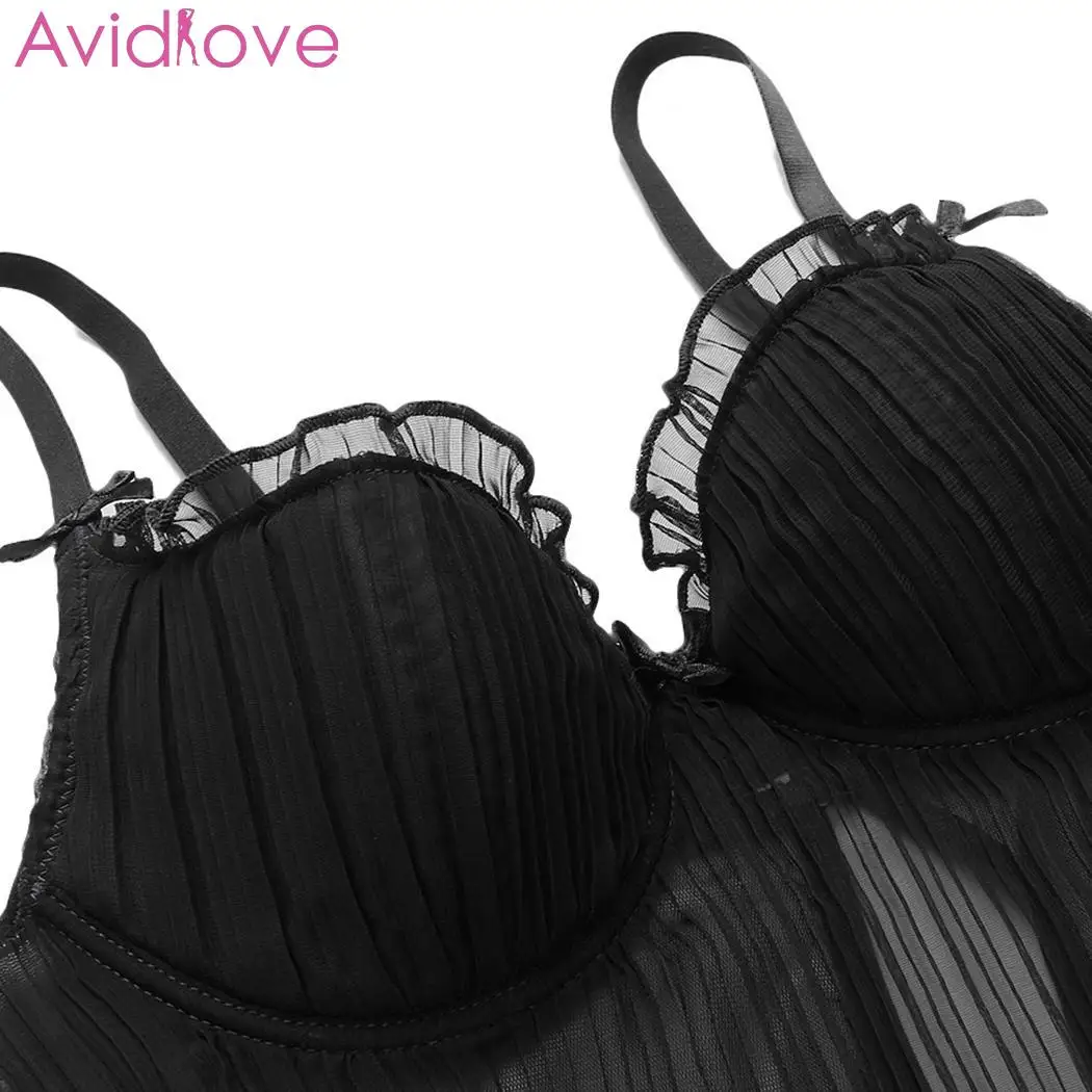 Acidlove женское сексуальное нижнее белье ночное кружевное на бретельках сорочка