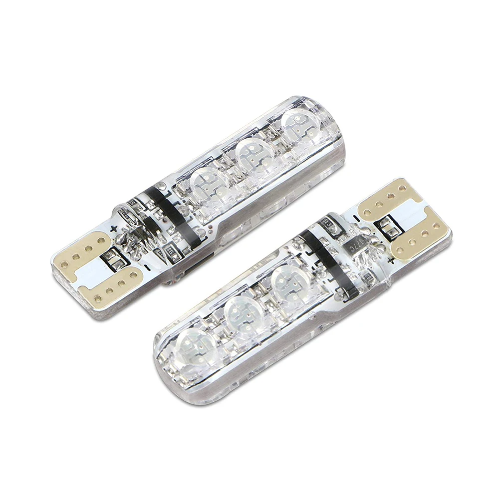 100sets Hot 12V LED T10 5050 SMD Car RGB Interior Dome Wedge Reading Light Strobe Lamp Bulb With Remote Control | Электроника