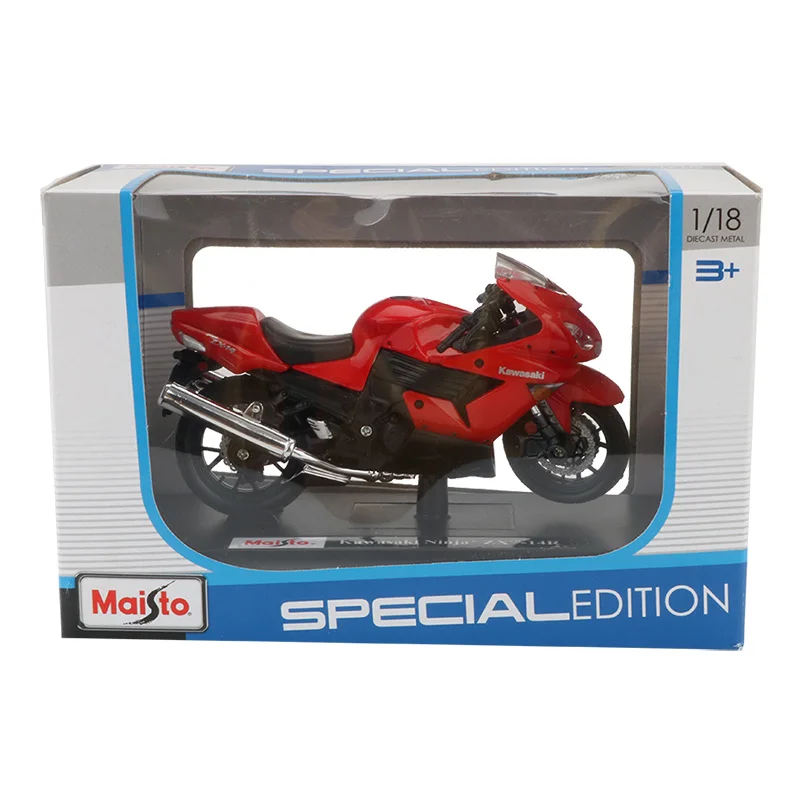 Maisto 1:18 сплава к рулю мотоцикла велосипеда Модель игрушечный ниндзя ZX 14R для