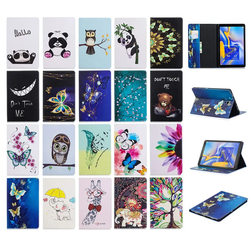 Рисунком чехол для samsung Galaxy Tab A A2 2018 10 5 дюйма T590 T595 T597 SM Крышка планшета окрашенные