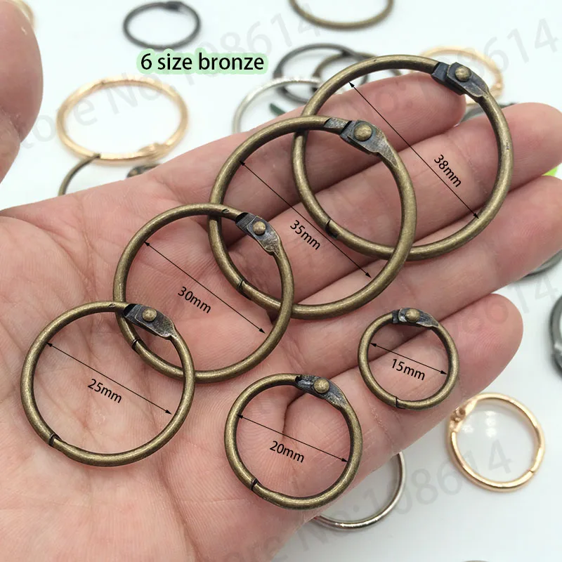 DIY Материал отрывными листами кольца для крышки украсить свободные круг модной