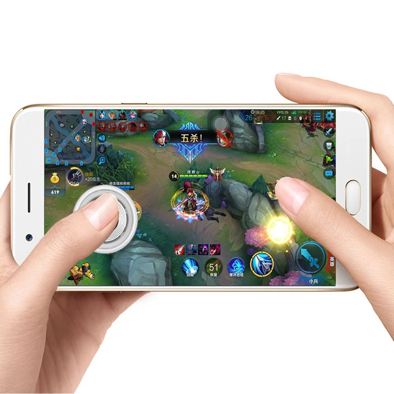 Осень зима круглый игровой джойстик мобильный телефон рокер для Iphone Android планшет металлическая кнопка контроллер для PUBG